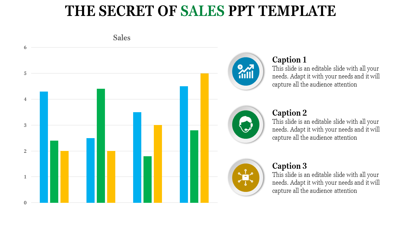 sales ppt template-The Secret Of SALES PPT TEMPLATE